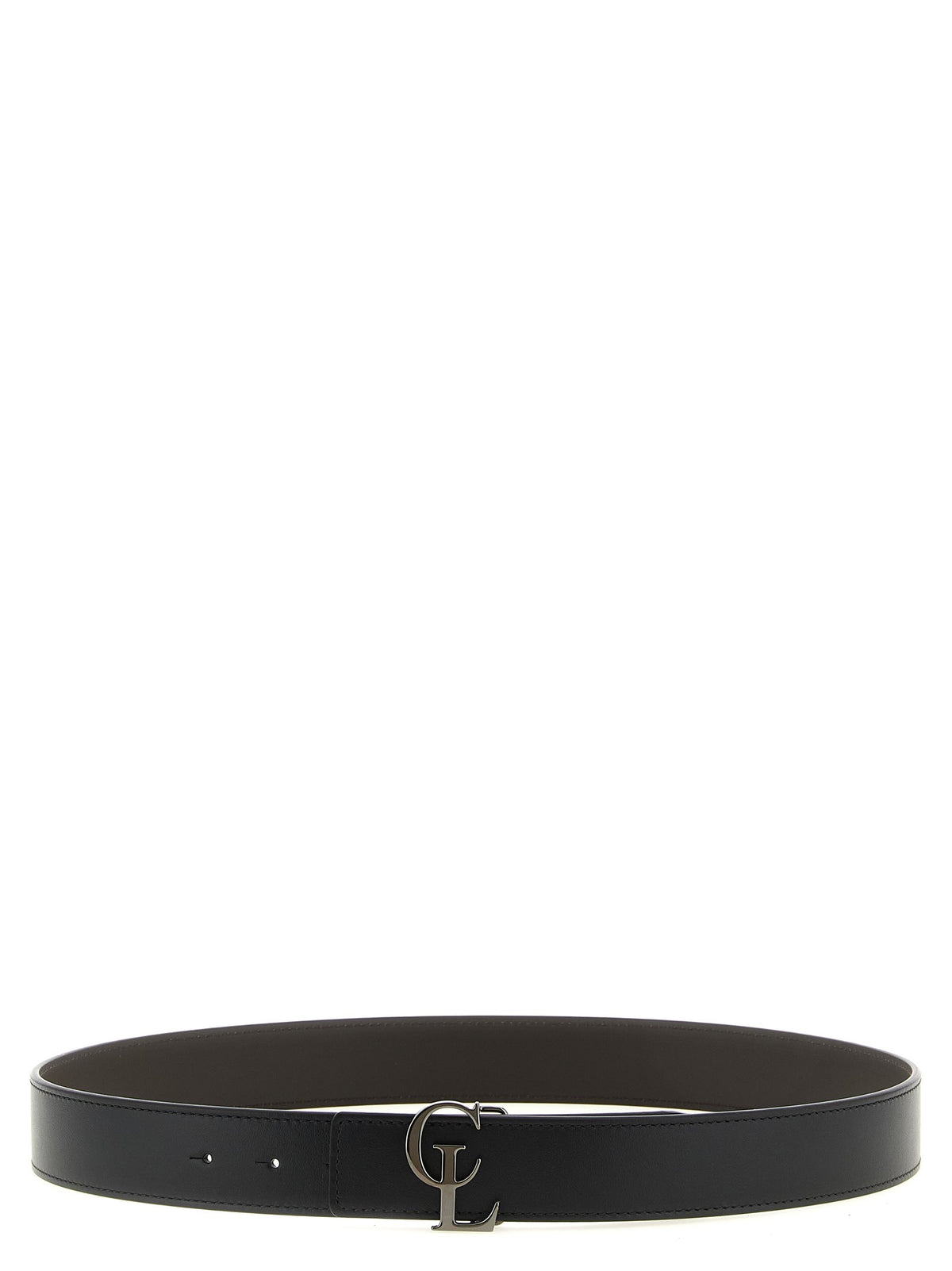 CHRISTIAN LOUBOUTIN - 'CL' reversible belt MULTICOLOR
