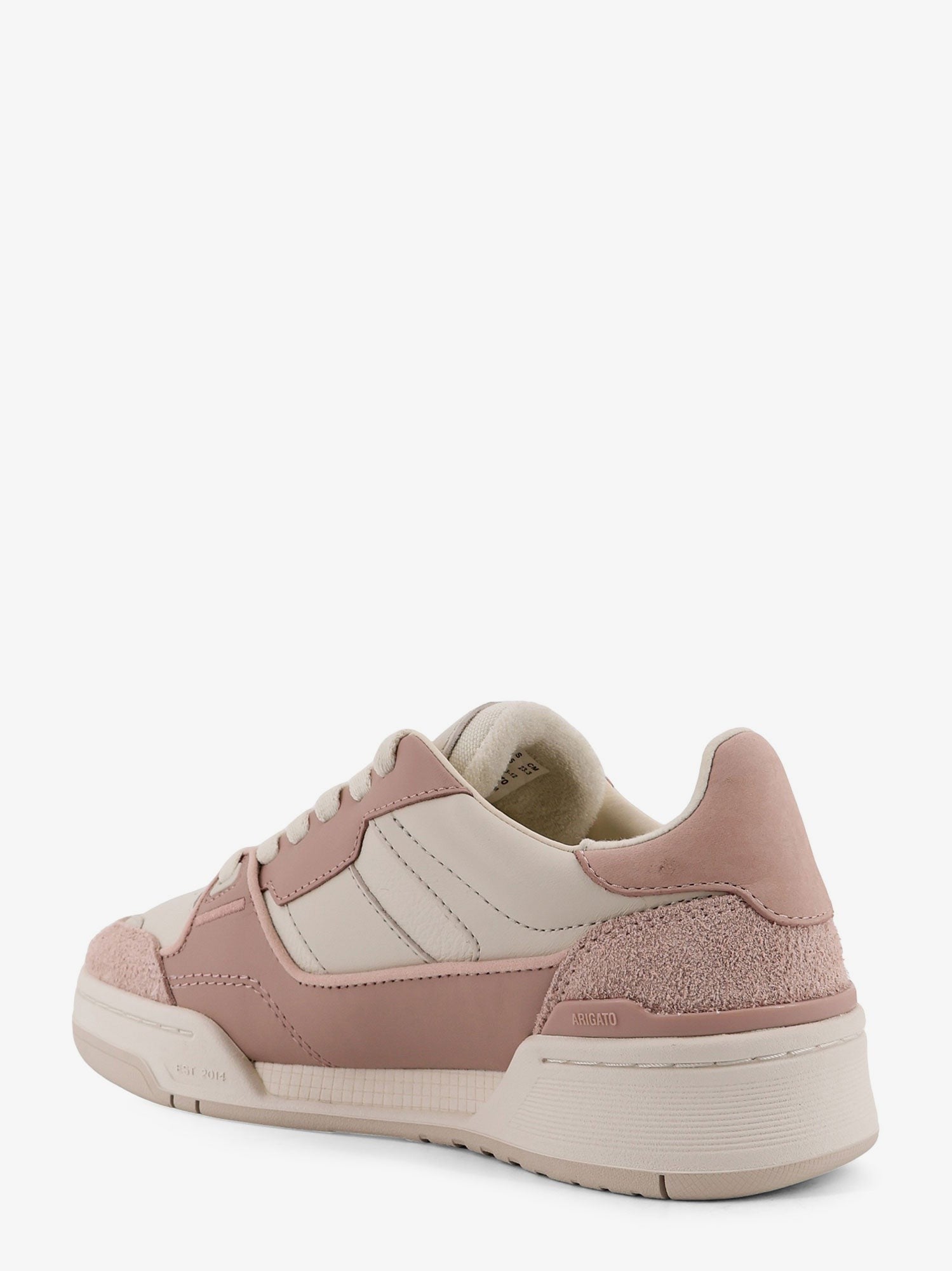 Clay low-top suede and leather sneakers