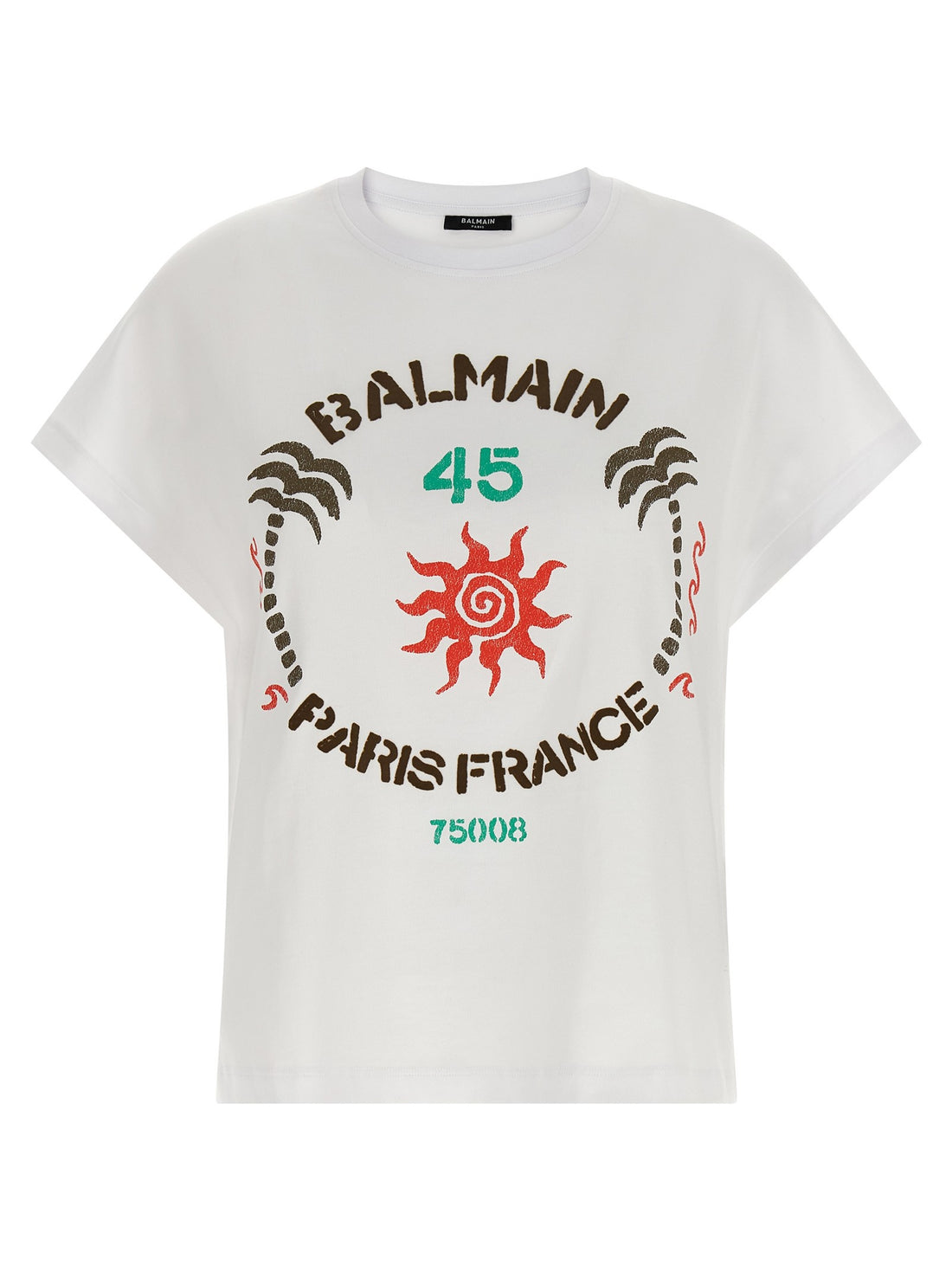 Balmain - 'Club 45' print T-shirt White