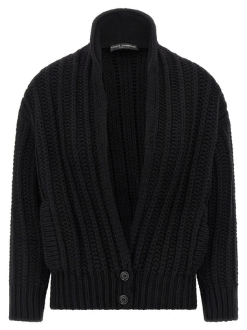 Dolce & Gabbana - Coarse wool cardigan