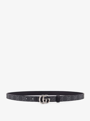 Coated canvas belt with metal GG logo
