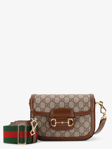 Gucci - Coated canvas Gucci Horsebit 1955 crossbody bag with GG Supreme motif