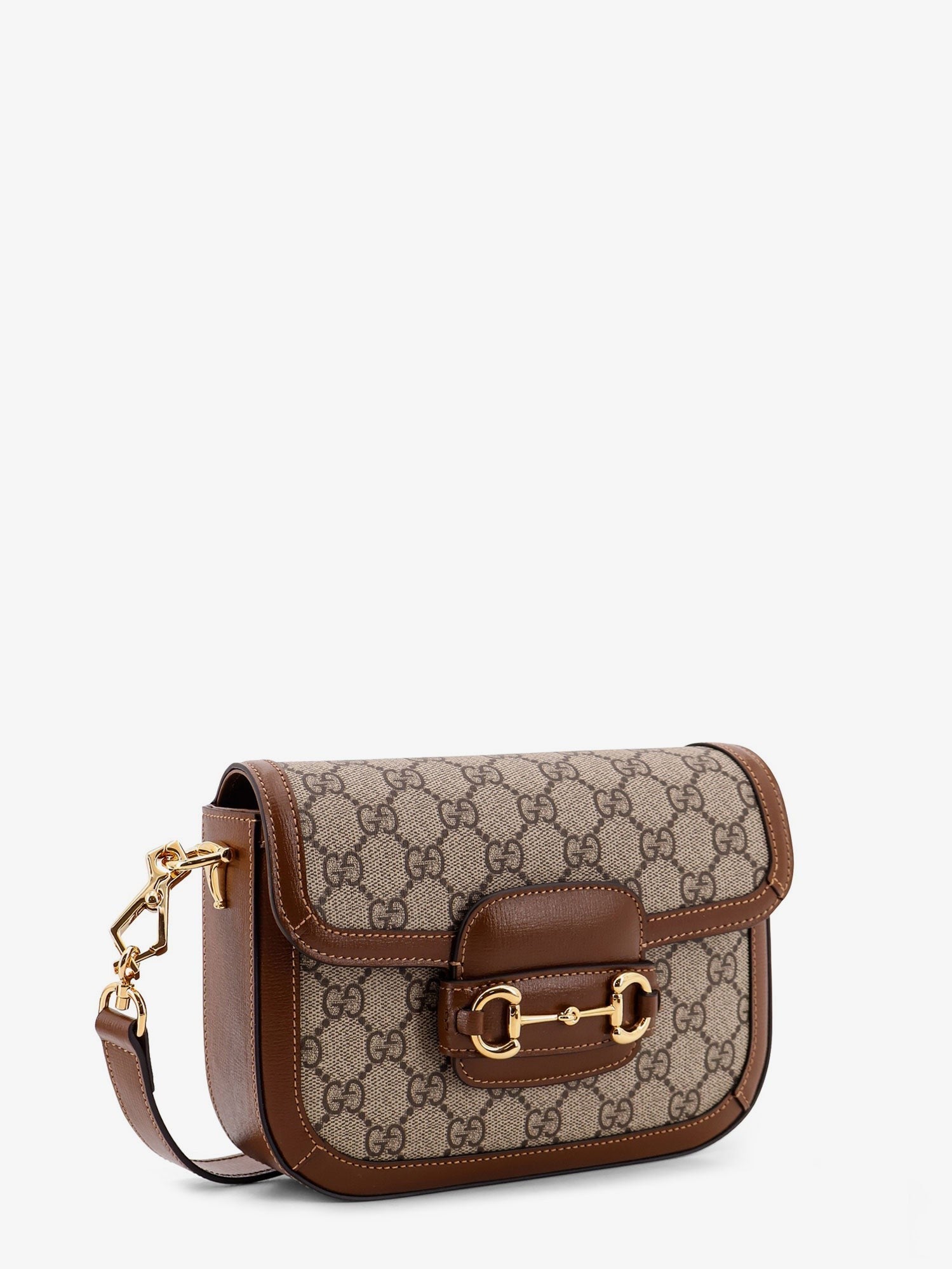 Gucci - Coated canvas Gucci Horsebit 1955 crossbody bag with GG Supreme motif