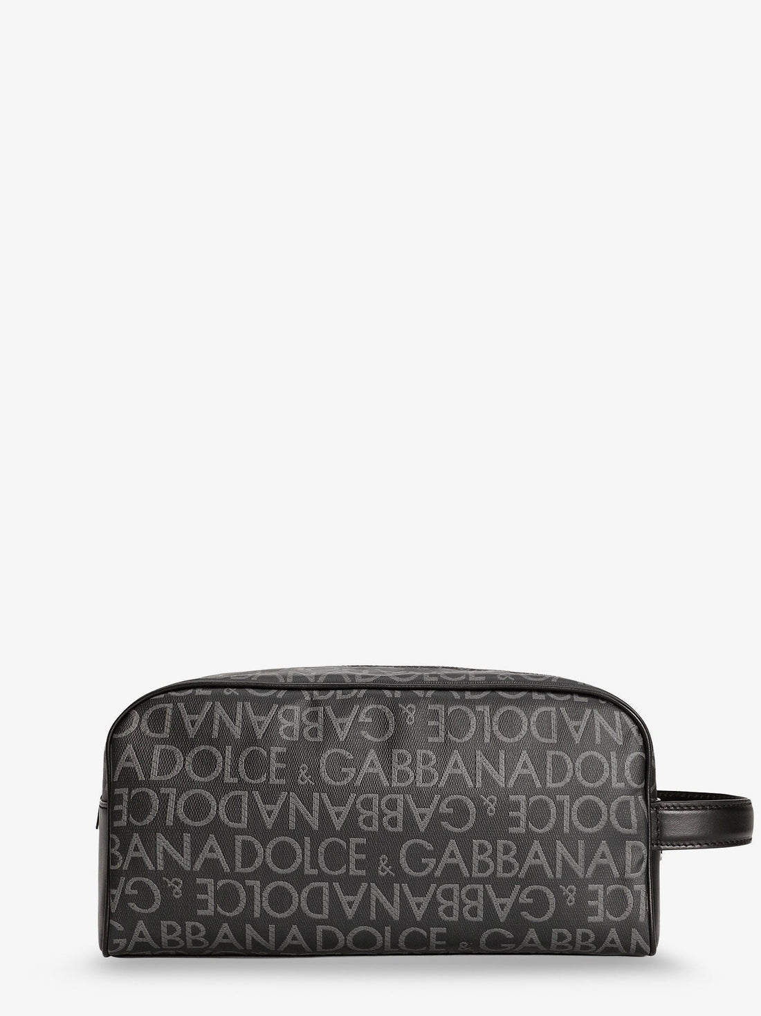 Coated canvas necessaire with all-over logo
