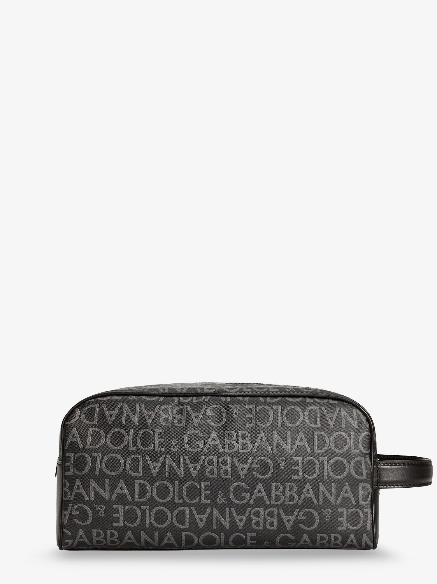 Coated canvas necessaire with all-over logo