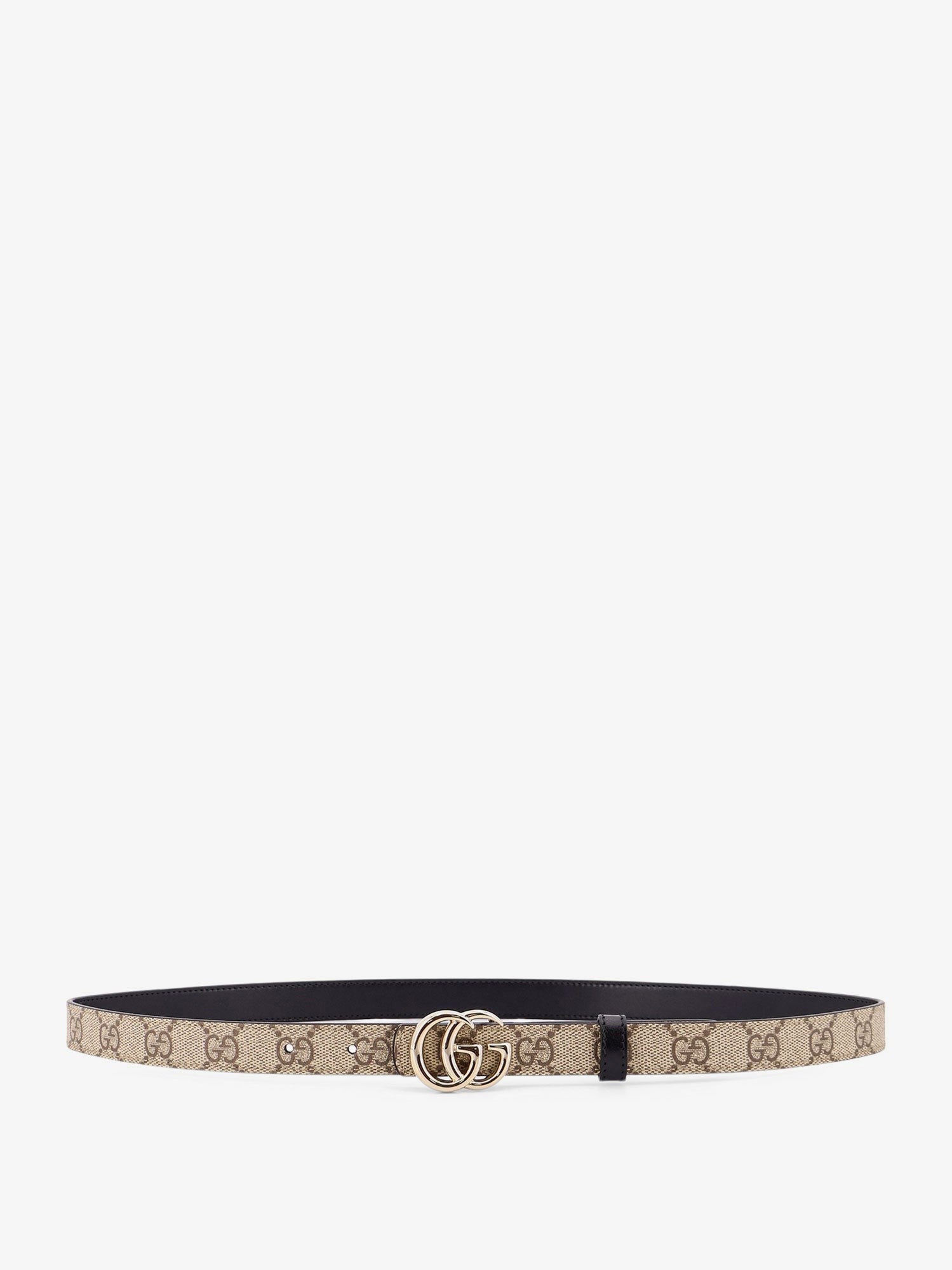 Coated canvas reversible belt with GG Supreme motif