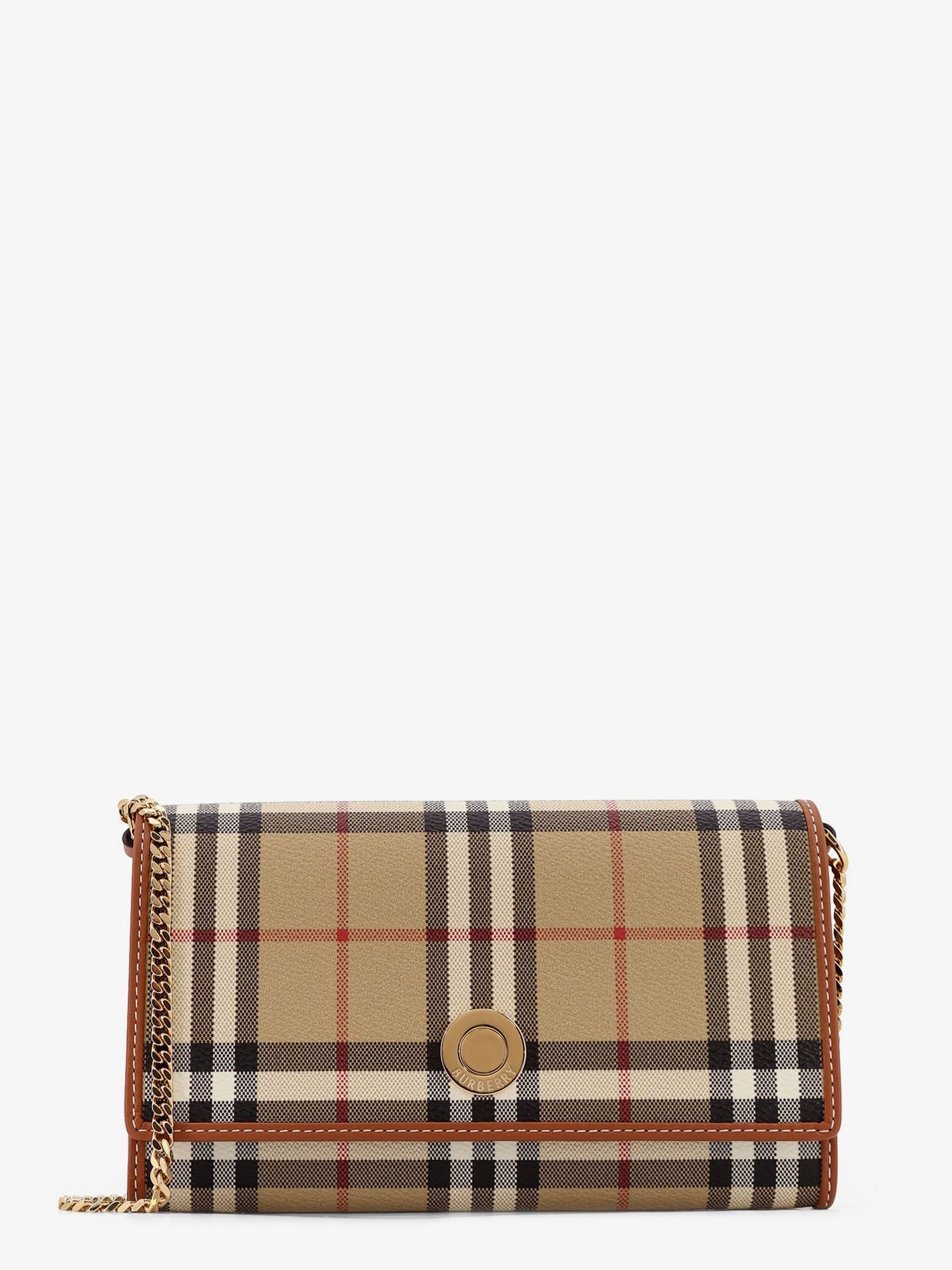 Coated canvas shoulder bag with check pattern coated-canvas-shoulder-bag-with-check-pattern_c5322280-a34f-487f-b23d-98cbad3e8488