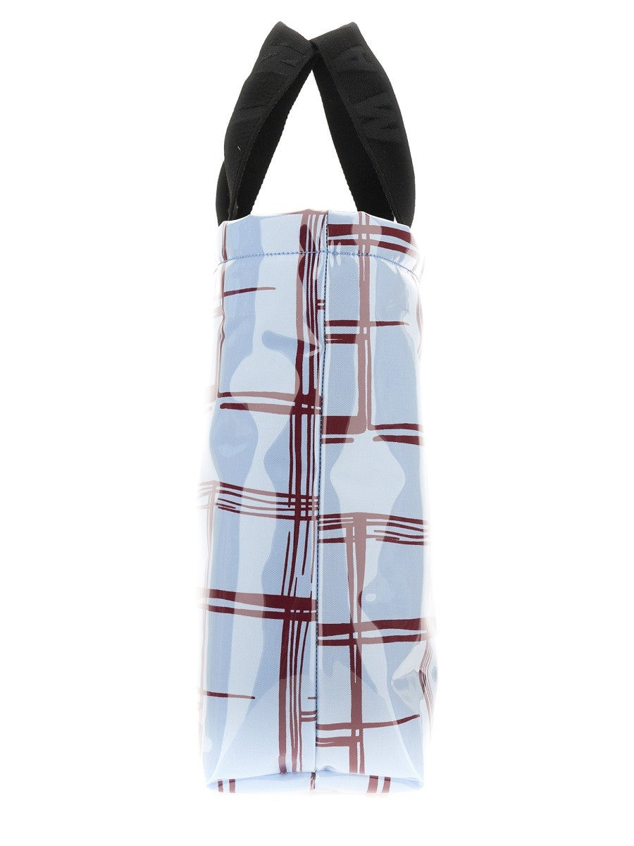 COATED CANVAS TOTE BAG