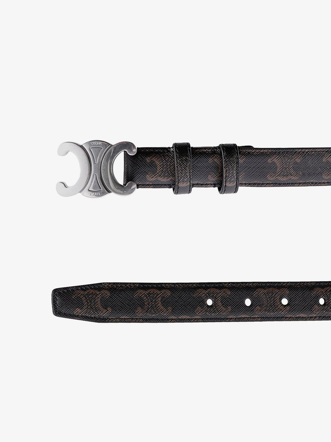 Coated Triomphe canvas belt