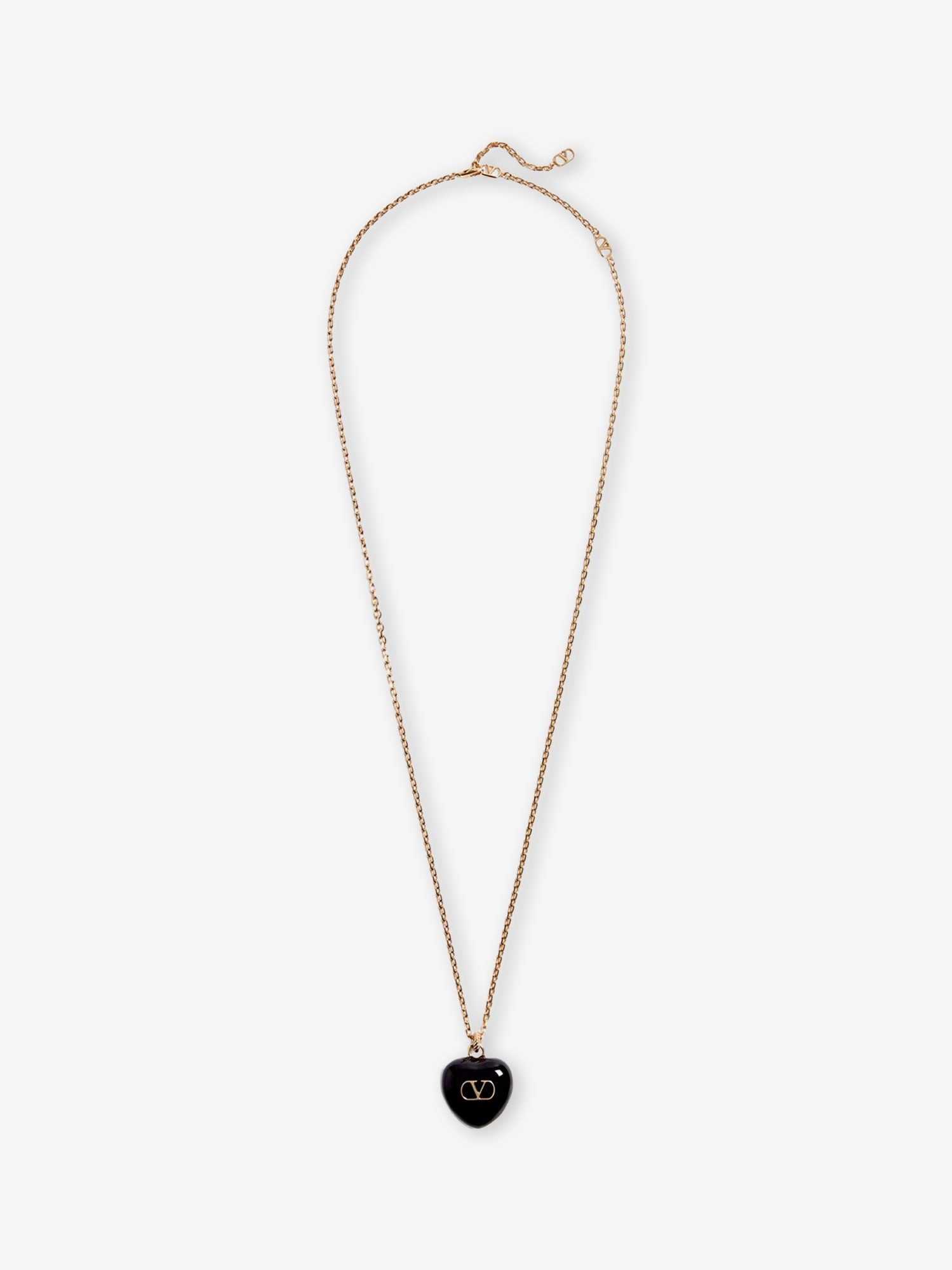 Coeur Royal metal and enamel necklace