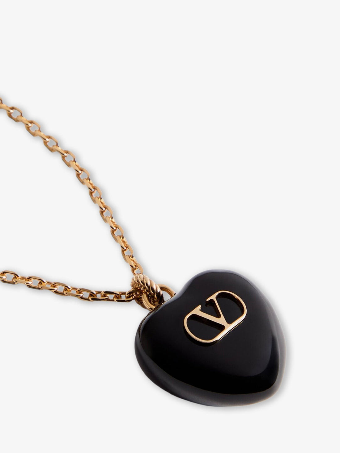 Coeur Royal metal and enamel necklace