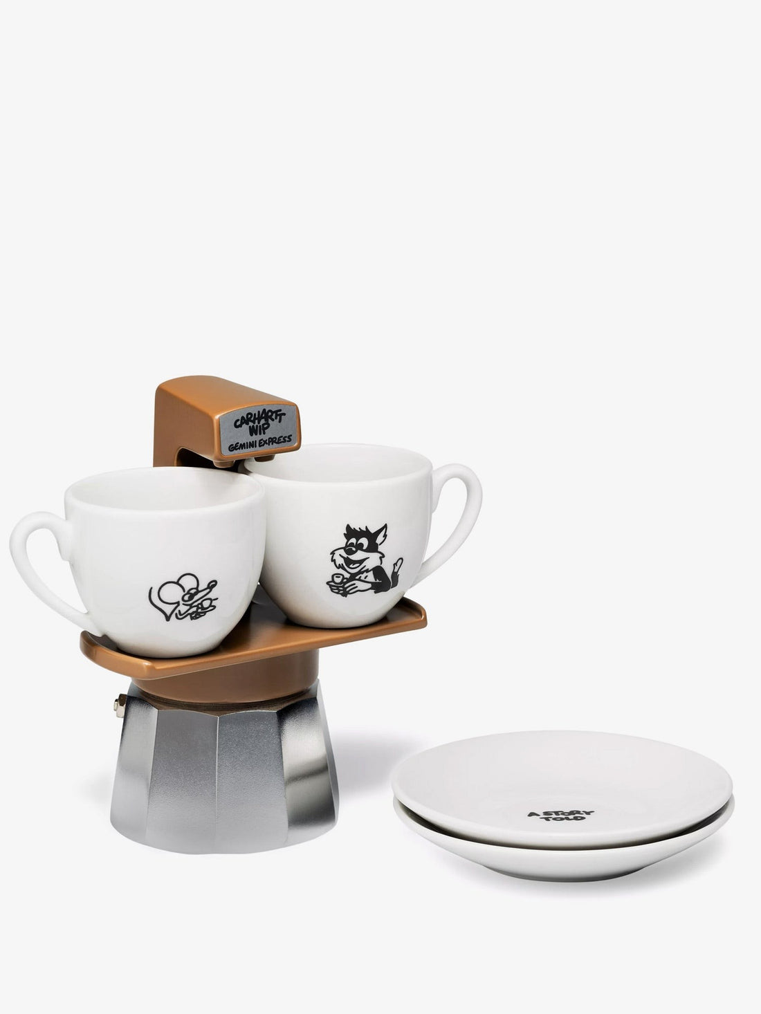 Carhartt WIP - Coffee Break Espresso Set - White coffee-break-espresso-set_18840dc2-3035-4f0d-a866-2df62afc309b
