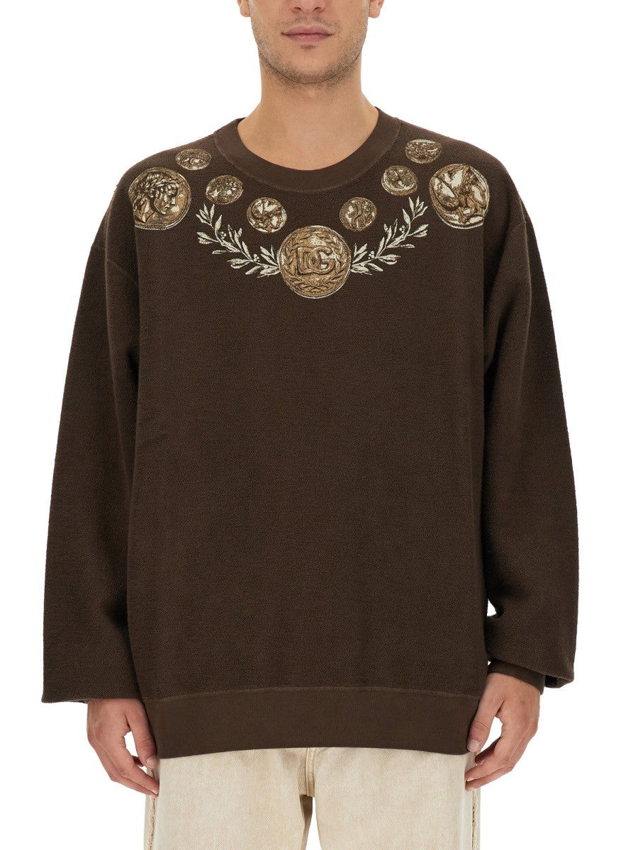 Dolce & Gabbana - COIN PRINT SWEATSHIRT coin-print-sweatshirt_923307aa-bc92-4f21-aa34-dfb84dc67976