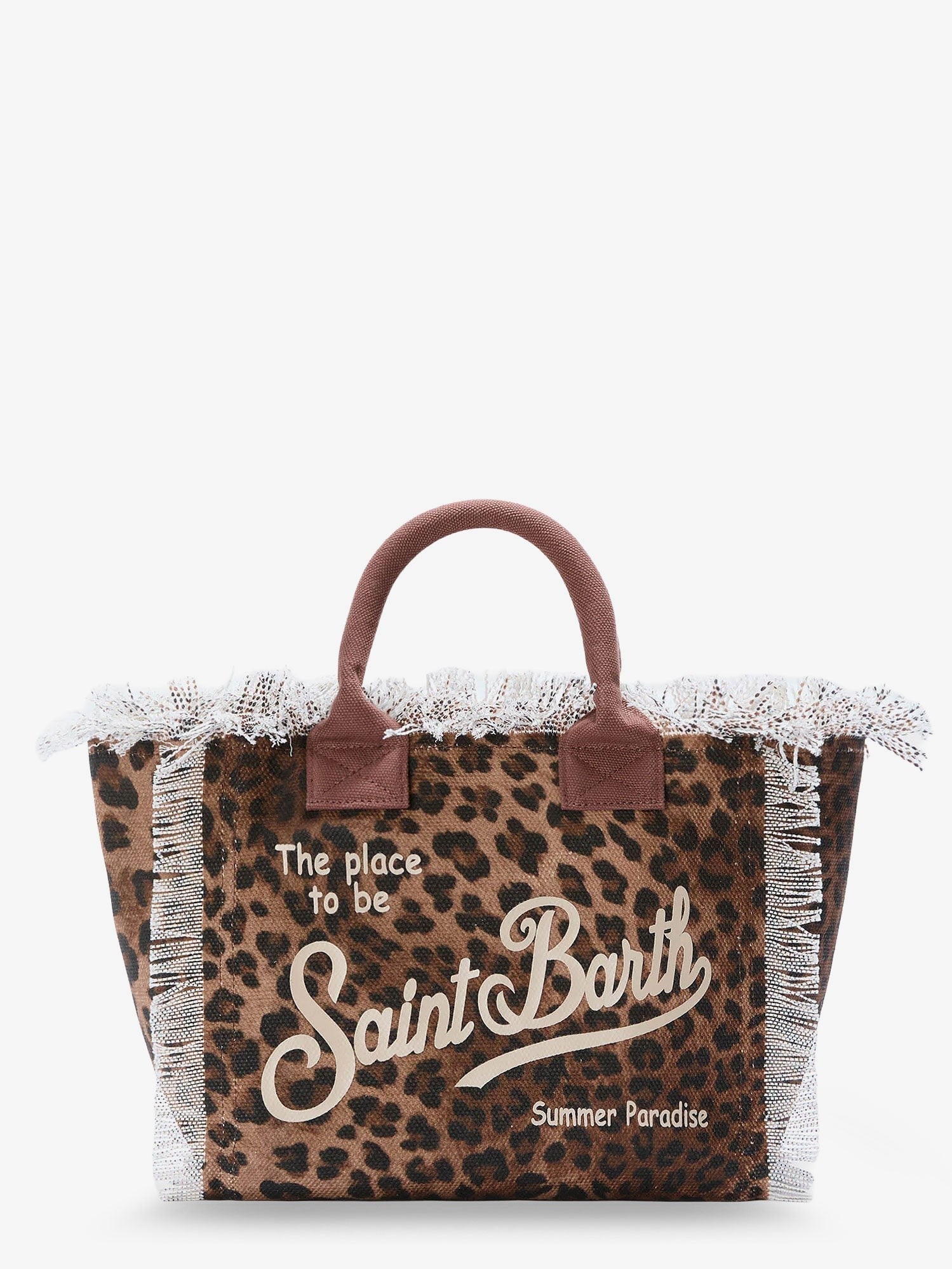MC2 SAINT BARTH Colette canvas crossbody bag with animal print