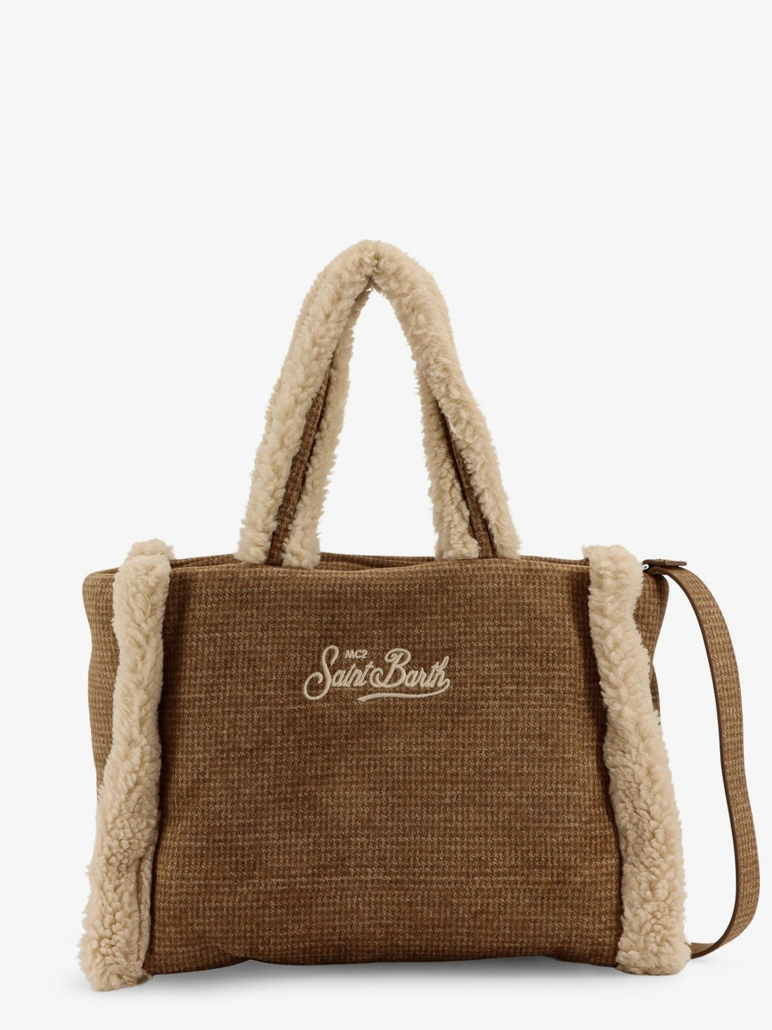 Colette Shearling Pied de Poule shoulder bag