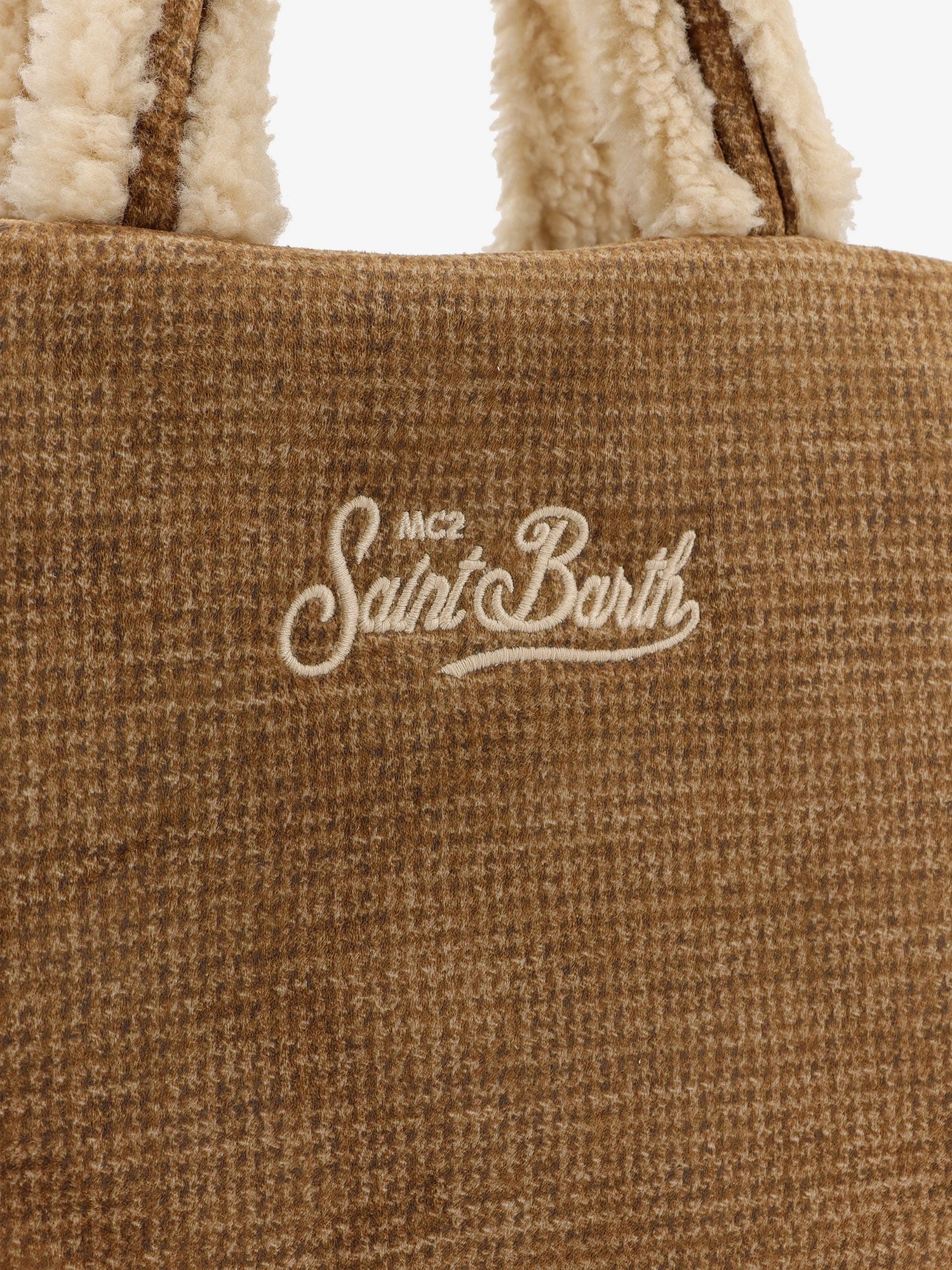 Colette Shearling Pied de Poule shoulder bag