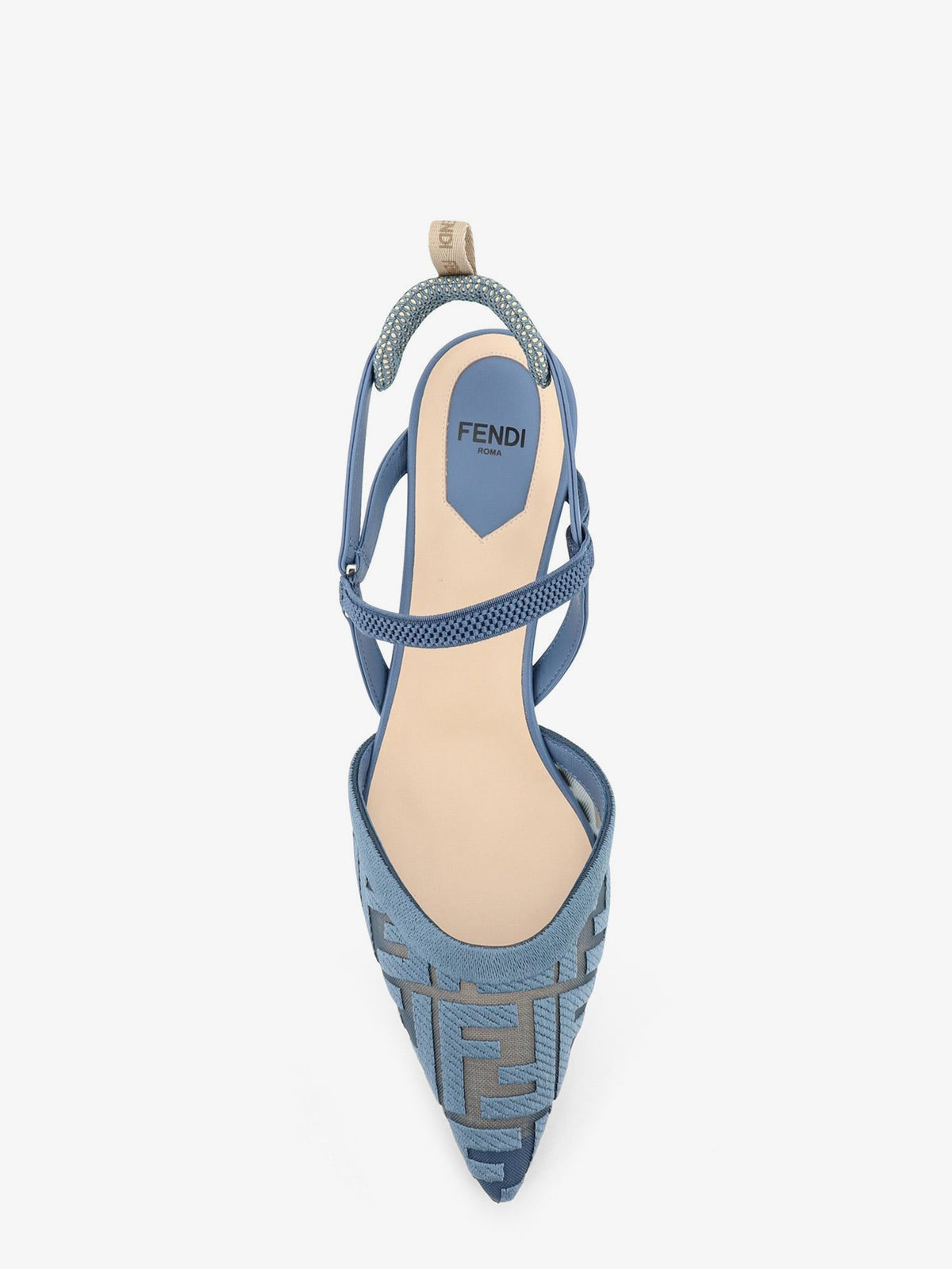 Fendi - Colibri mesh pump with FF embroidery