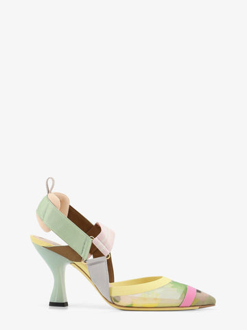 Fendi Colibri multicolor mesh pumps