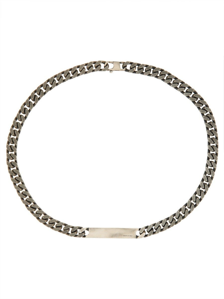 MM6 MAISON MARGIELA - Numeric Signature Classic Chain Necklace Silver UNI