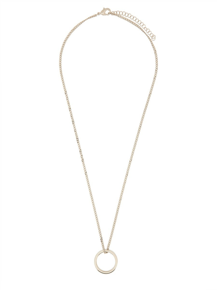 MM6 MAISON MARGIELA - Numeric Signature Ring Pendant Necklace Silver UNI