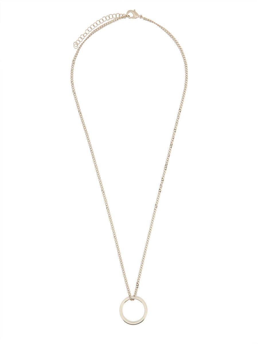 MM6 MAISON MARGIELA - Numeric Signature Ring Pendant Necklace Silver UNI