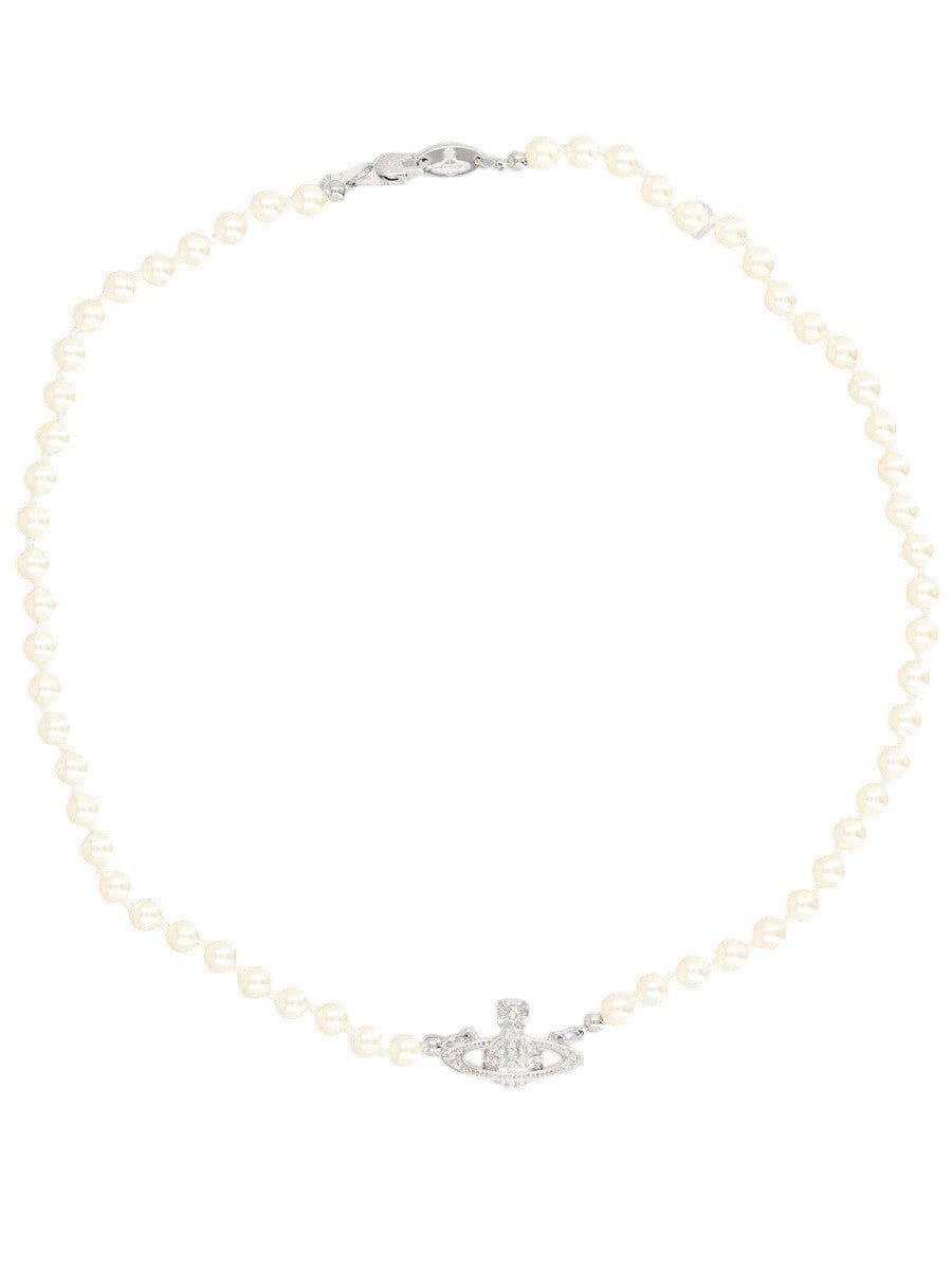 COLLANA DI PERLE CON ORB IN BASSO RILIEVO