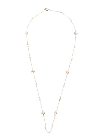 Tory Burch Tory Burch - COLLANA "KIRA" CON LOGO E PERLE