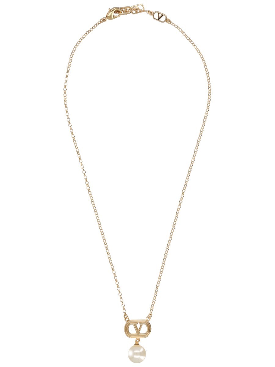 Valentino Garavani - Ovalette Necklace with Logo collana-ovalette-con-logo_60ece2d3-908c-4183-acb7-82f3ca9e5ee8