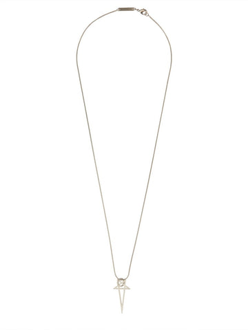 RICK OWENS - COLLANA "PENTAGRAM CHARM"