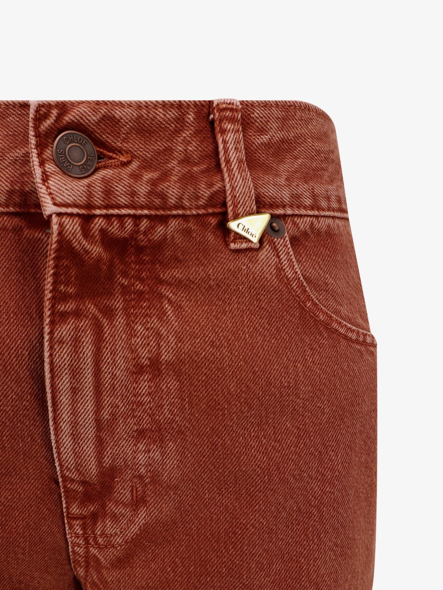 CHLOE' - Colored denim trousers