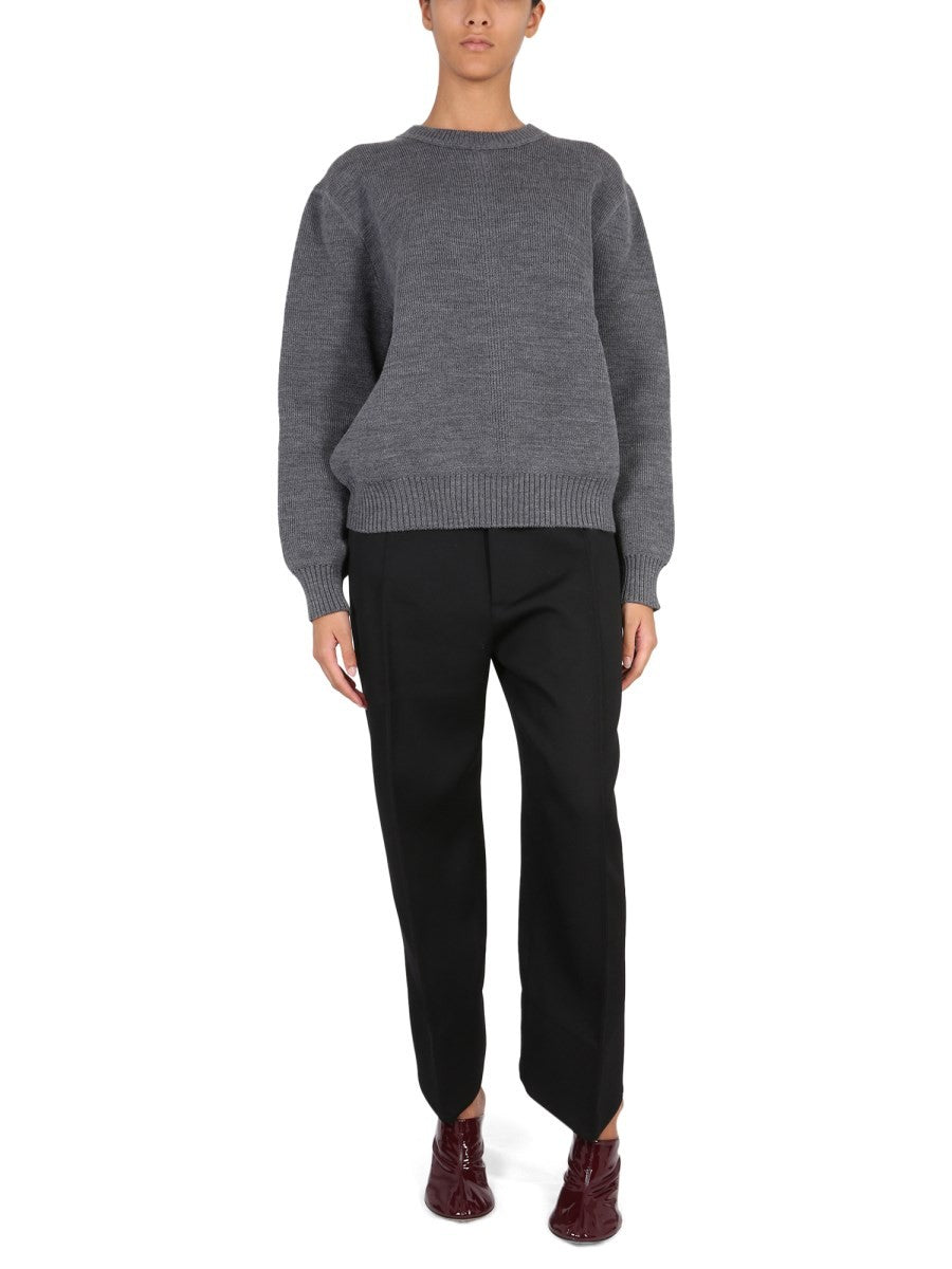 COMPACT WOOL PANTS