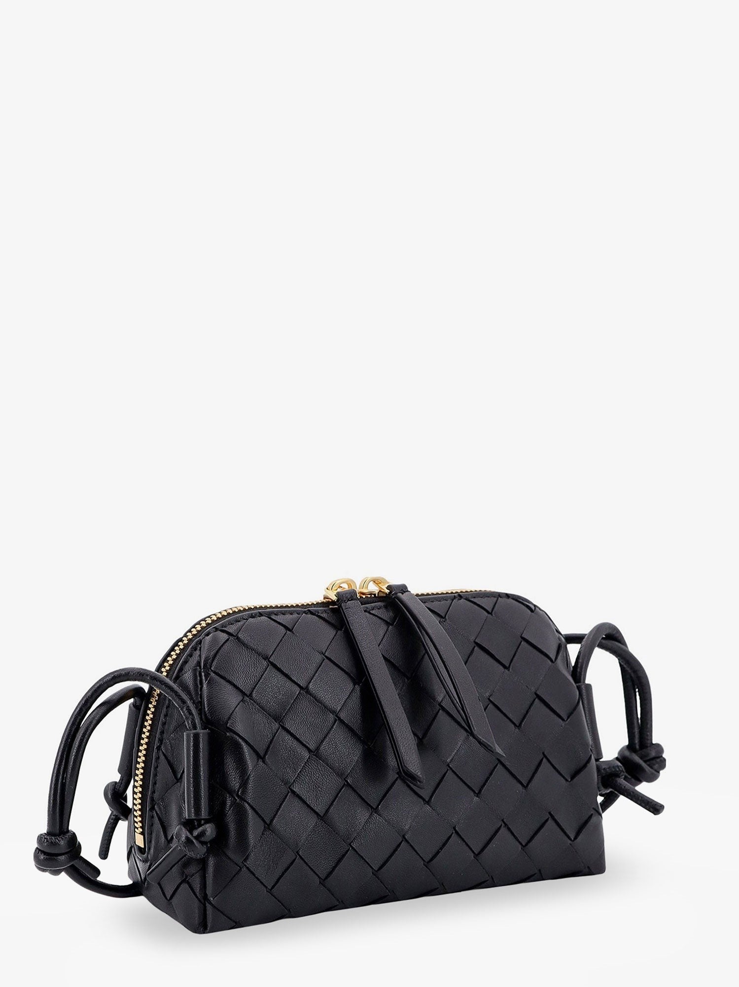 Bottega Veneta - Concert Pouch leather crossbody bag with Intrecciato motif