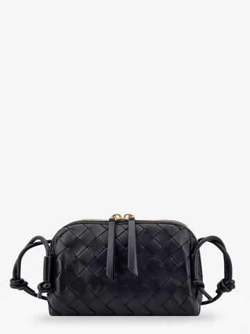 Bottega Veneta - Concert Pouch leather crossbody bag with Intrecciato motif