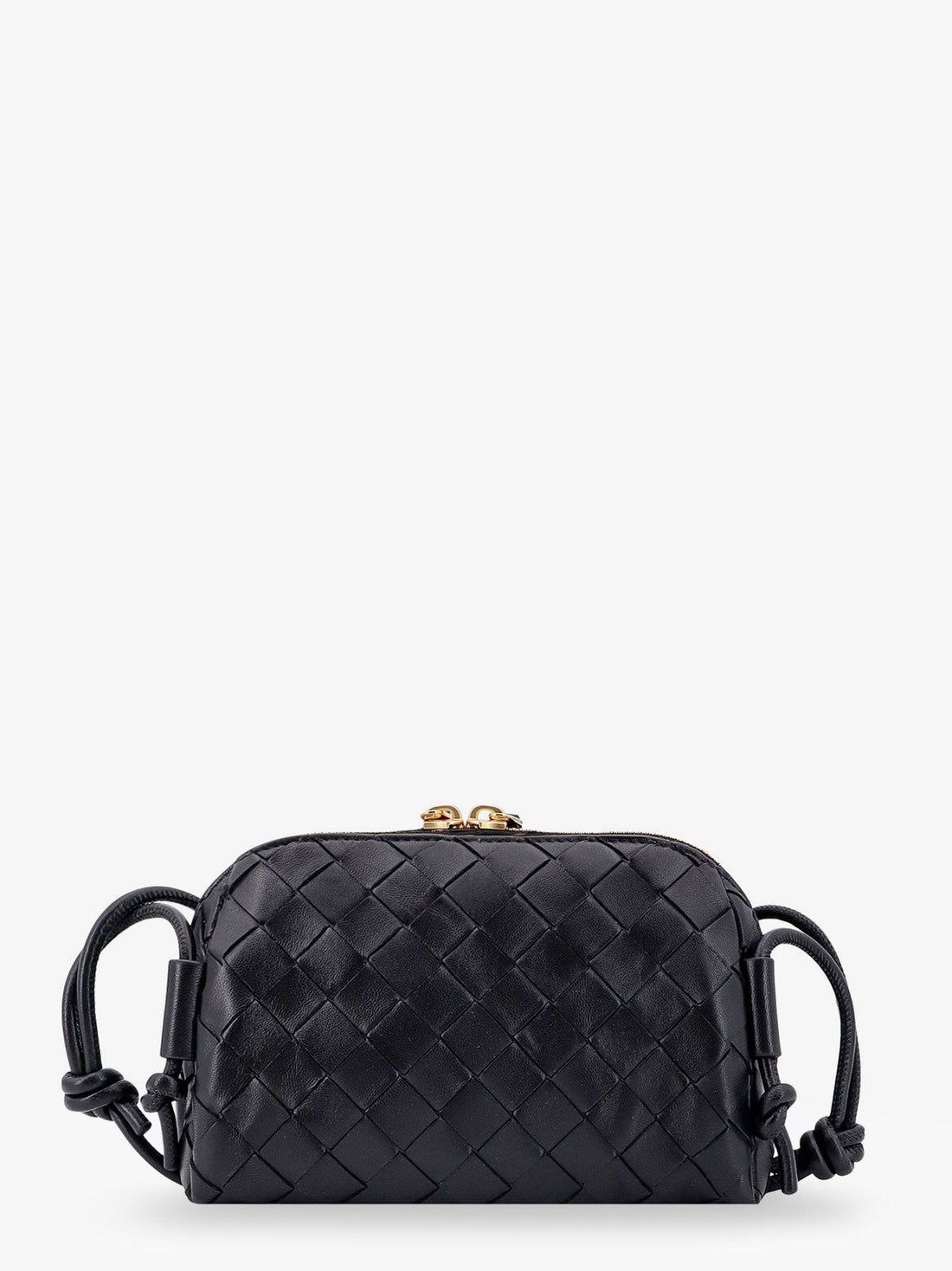 Concert Pouch leather crossbody bag with Intrecciato motif