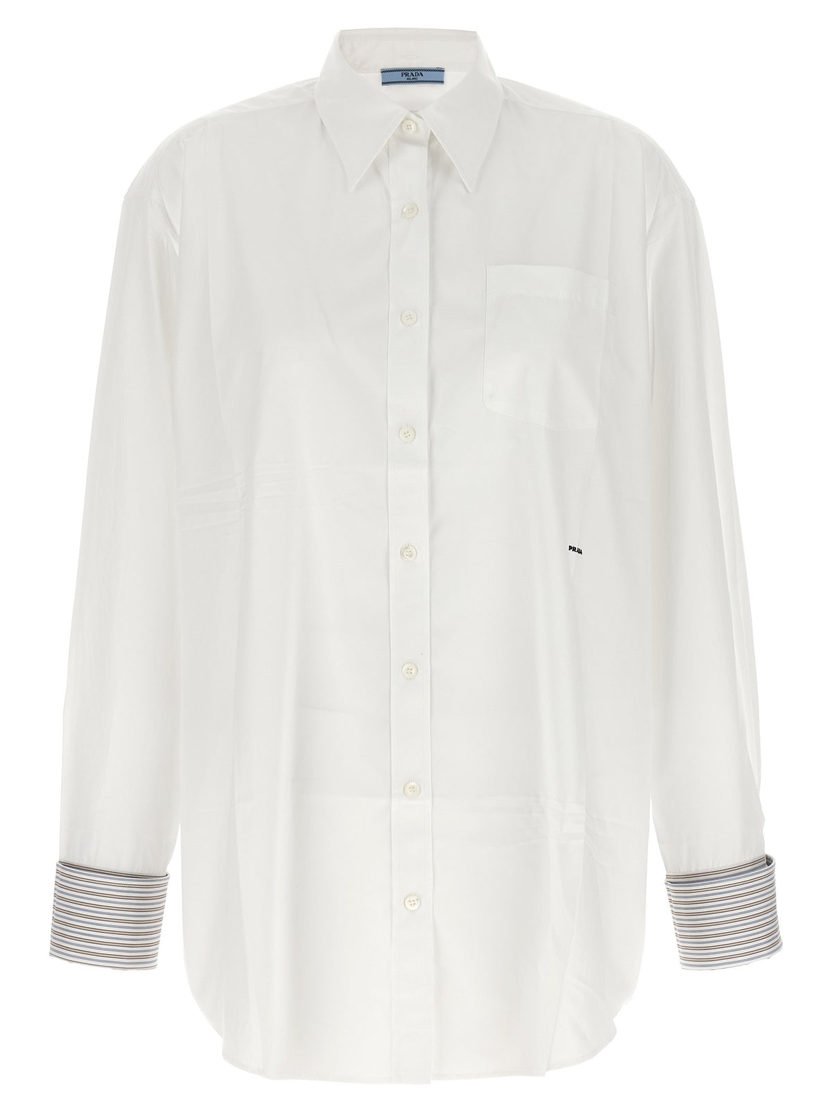 PRADA - Contrast cuffs shirt