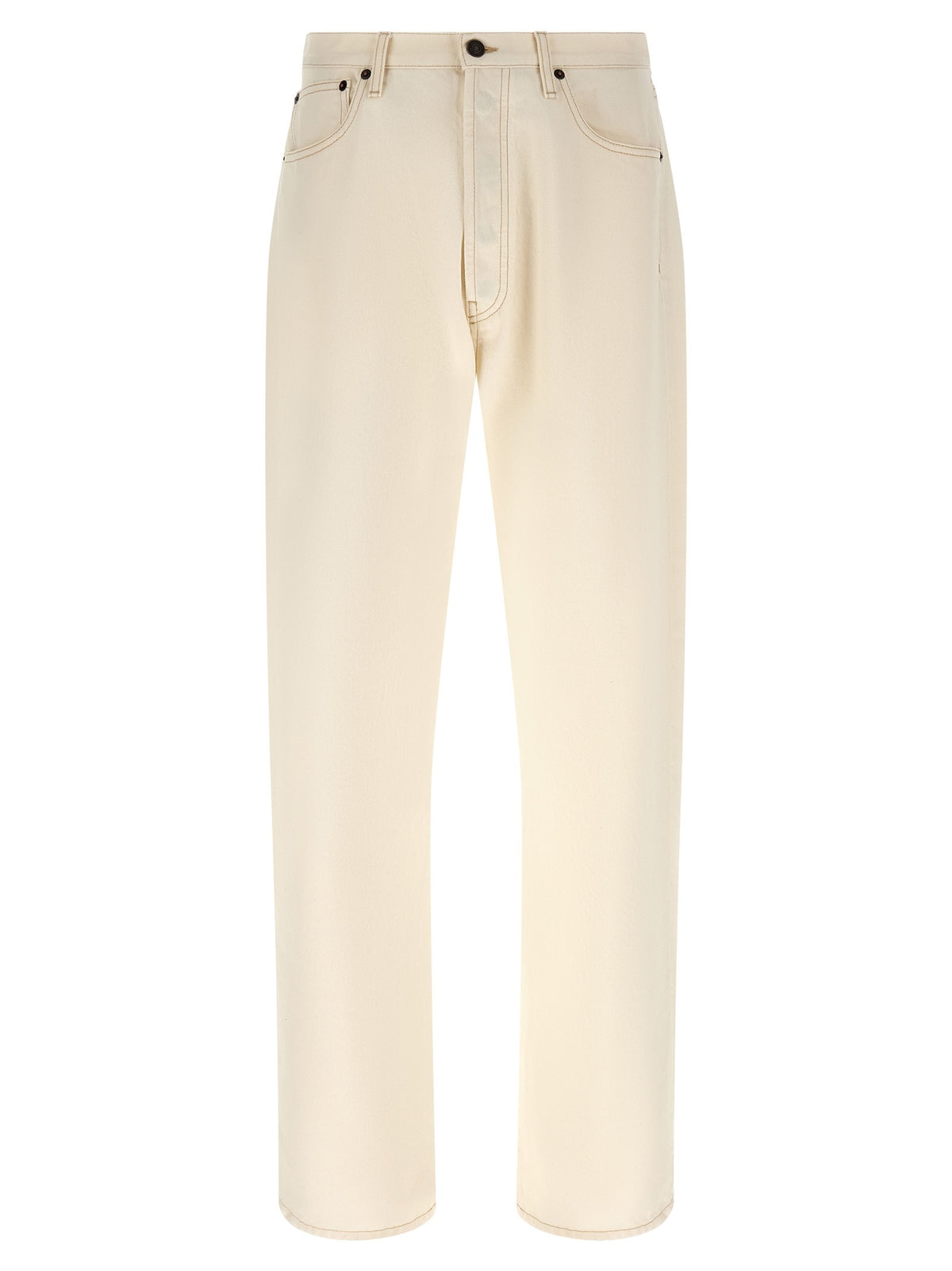 PRADA - Contrast stitching jeans White