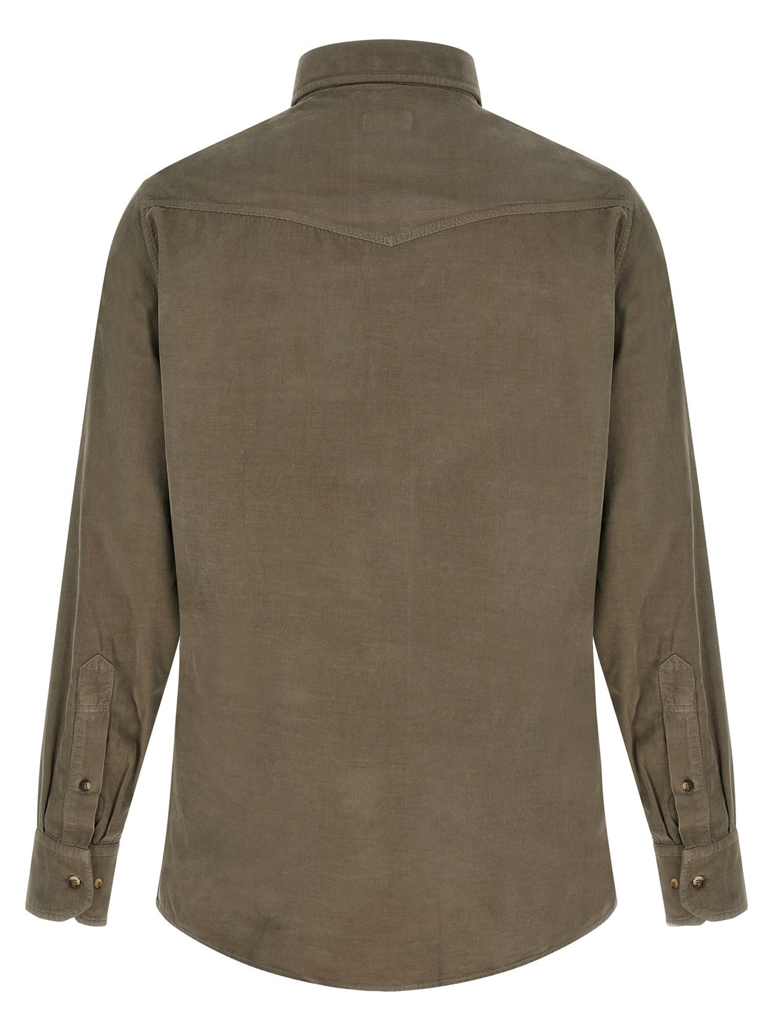 Brunello Cucinelli - Corduroy shirt GREEN