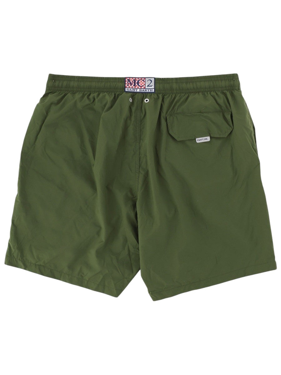 MC2 SAINT BARTH - Lighting Swim Shorts in Military Green | PANTONE® Edition costume-da-bagno-con-coulisse_34487ea6-c098-4c36-b018-2430fb5dd315