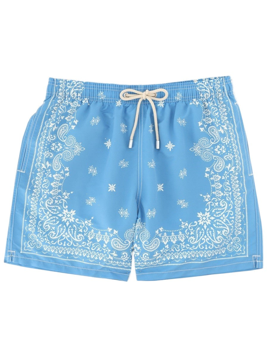 MC2 SAINT BARTH - Gustavia Blue Swim Shorts with Bandana Print costume-da-bagno-con-stampa_20f86b8a-ec9d-40ea-823e-5e4df8f927e1