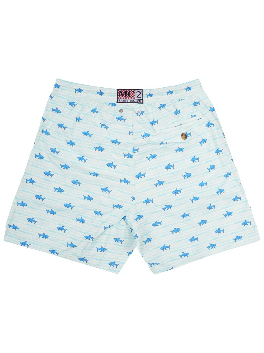 MC2 SAINT BARTH - COSTUME DA BAGNO "LIGHTING" Baby blue S
