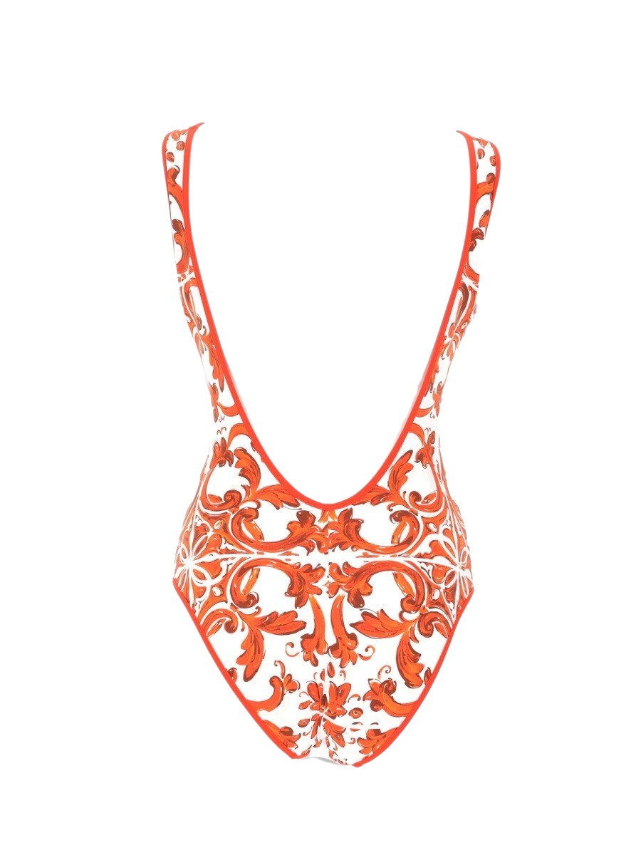 Dolce & Gabbana - COSTUME INTERO STAMPA MAIOLICA