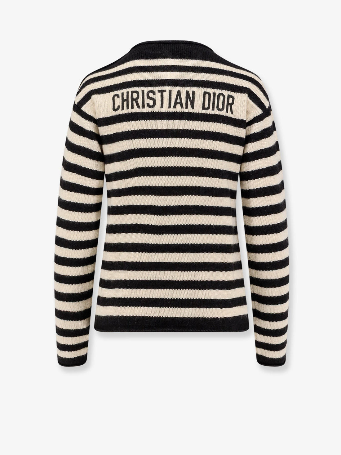 Cotton and cashmere striped sweater