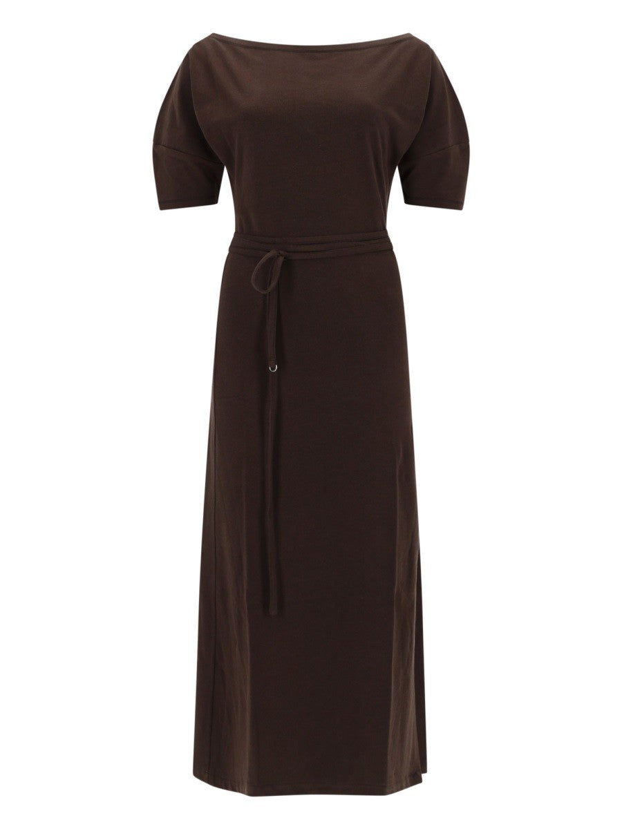 LEMAIRE LEMAIRE - COTTON AND LINEN MIDI DRESS