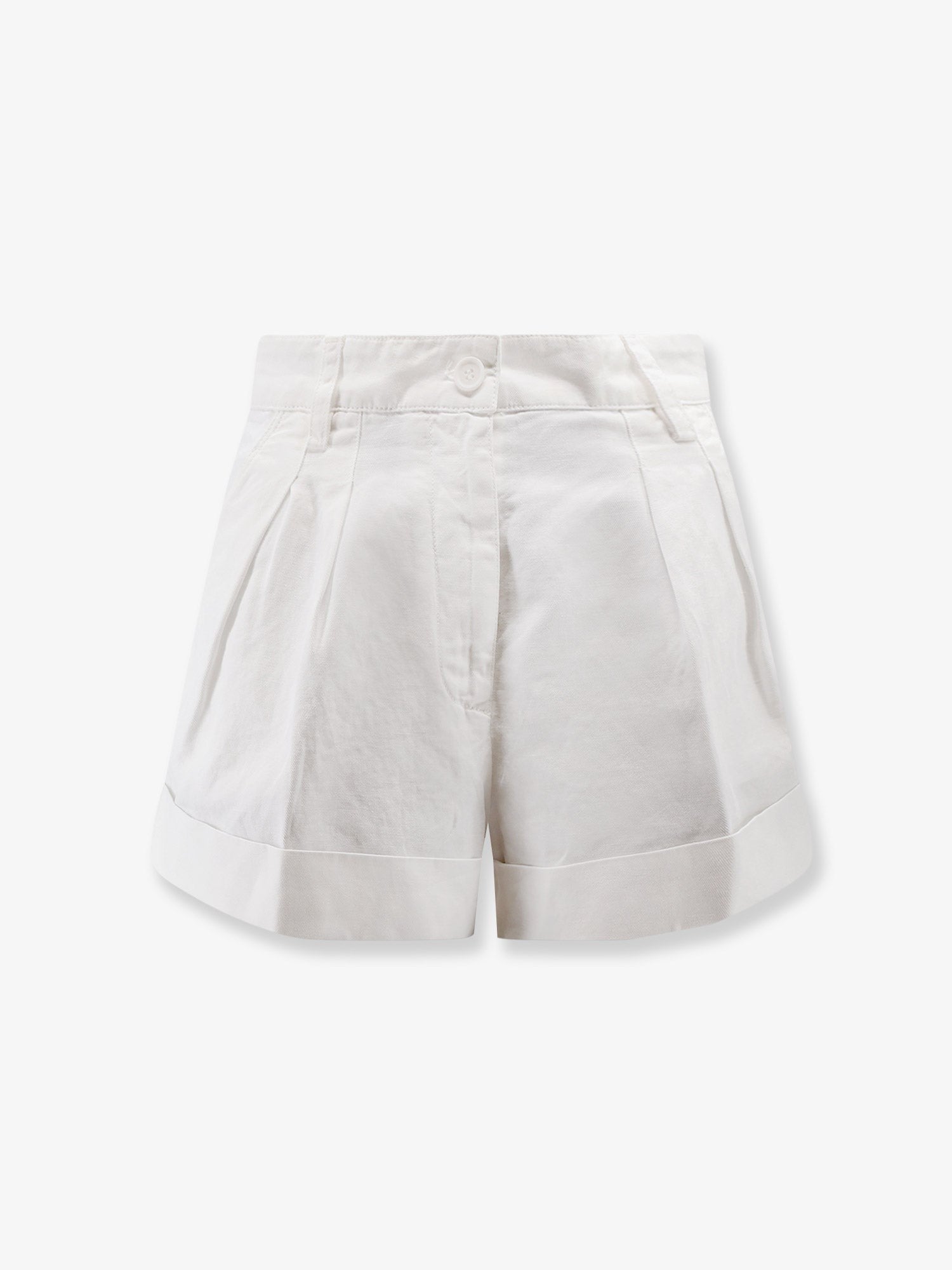 ASPESI - Cotton and linen shorts
