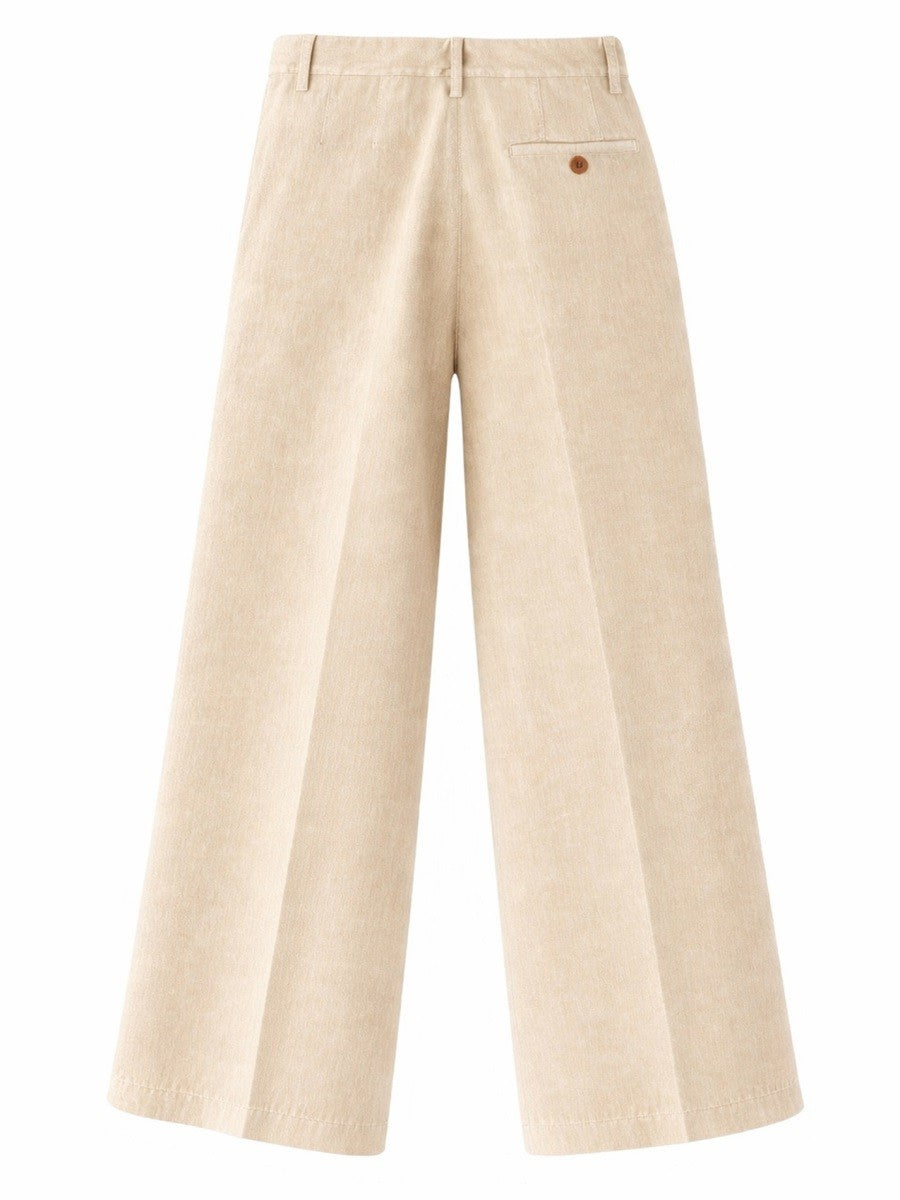 ASPESI ASPESI - COTTON AND LINEN TAILORED PANTS