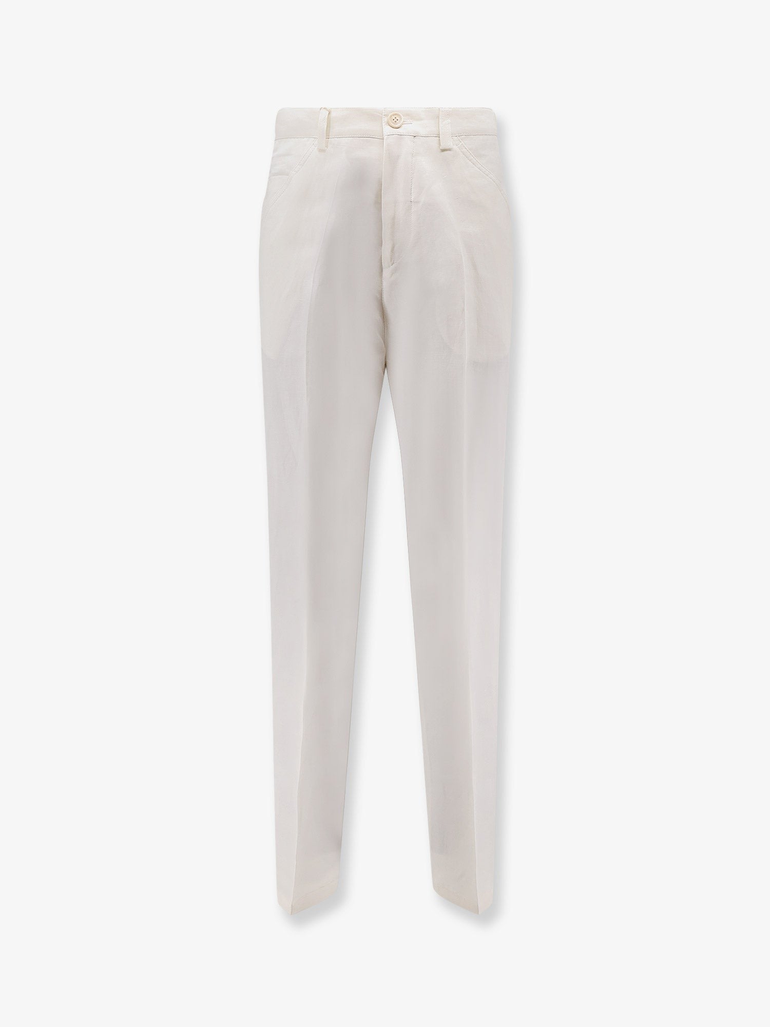 Cotton and linen trousers