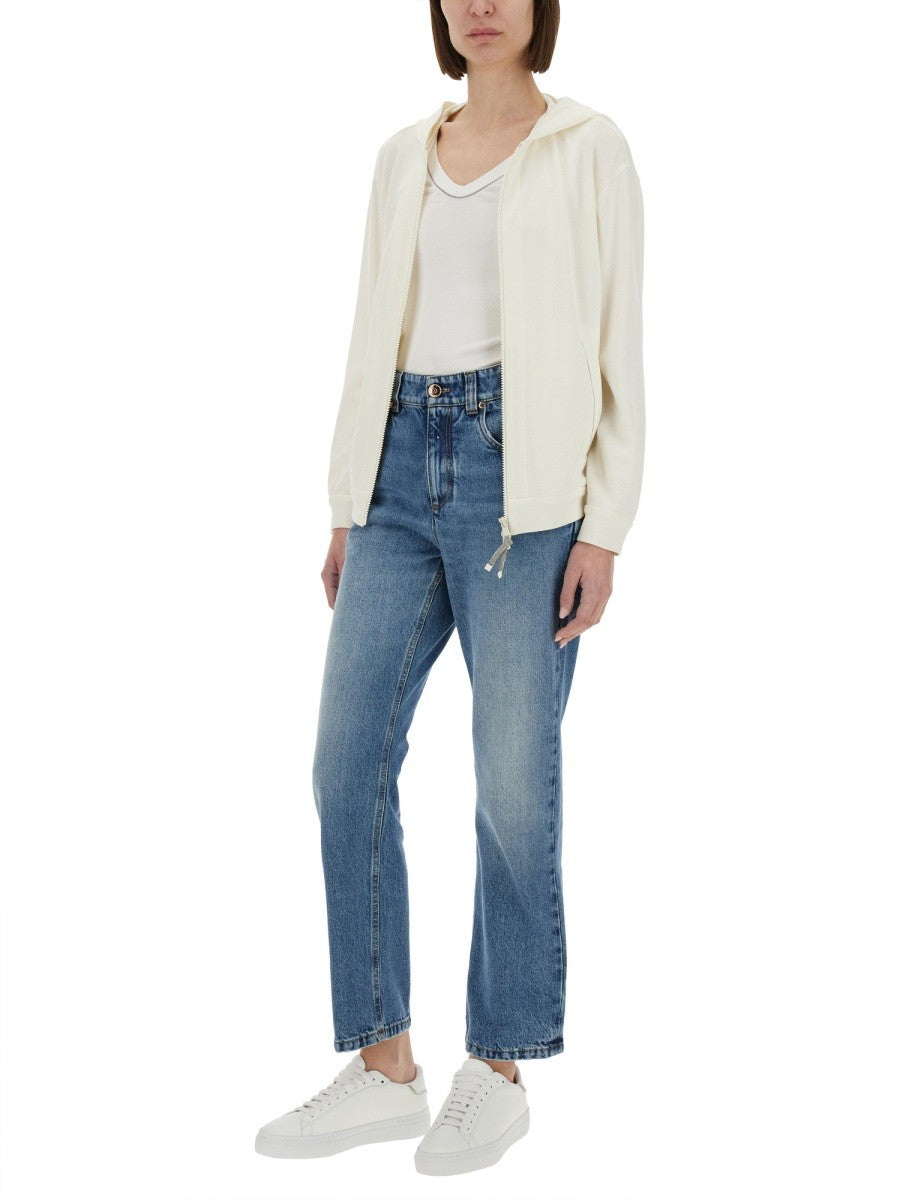 COTTON AND SILK INTERLOCK TOPWEAR