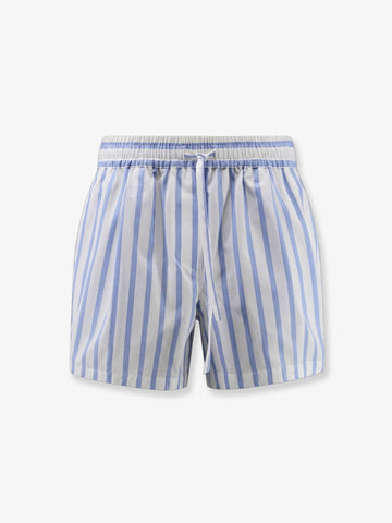 Dolce & Gabbana - Striped bermuda shorts cotton-and-silk-shorts