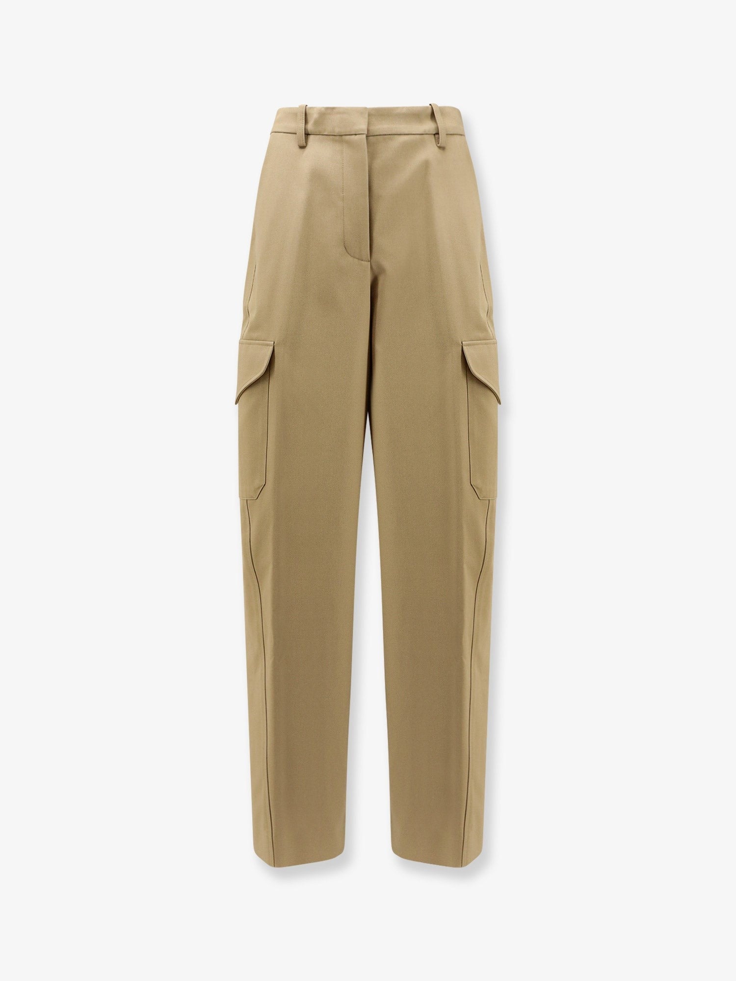 Cotton and wool cargo trousers