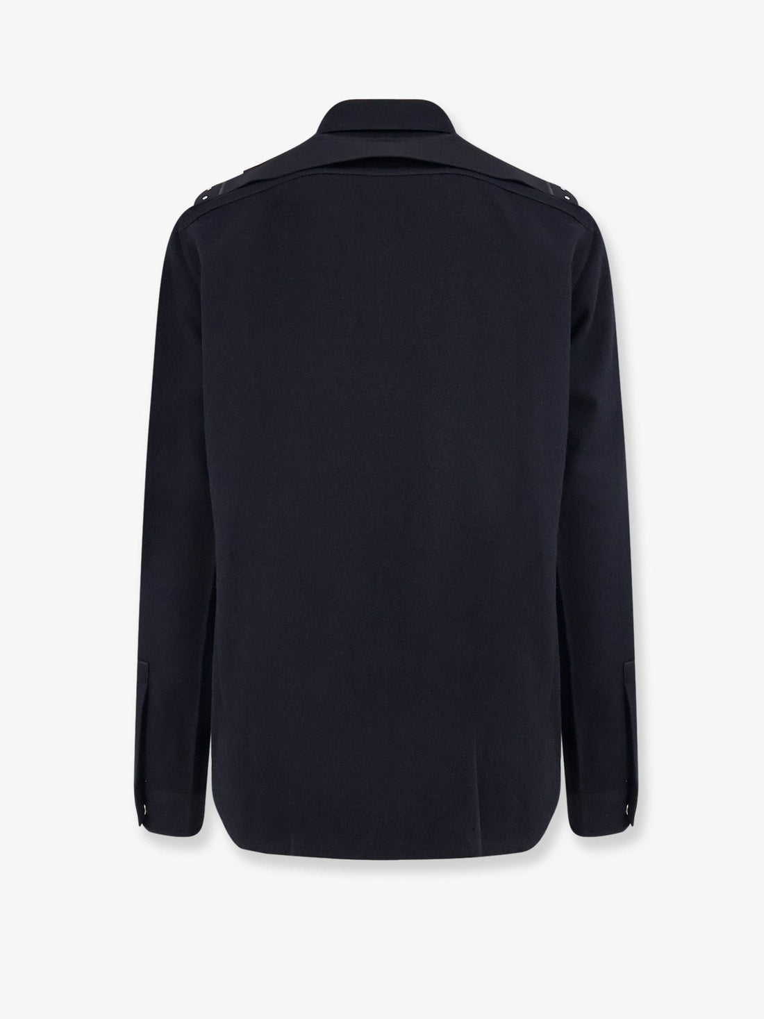RICK OWENS - Cotton and Wool Outershirt Black